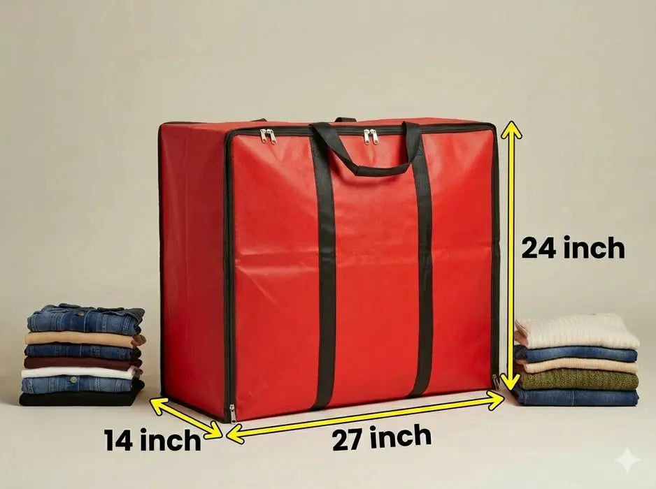 Extra Large Size - Storage Bag - Red - 120 GSM