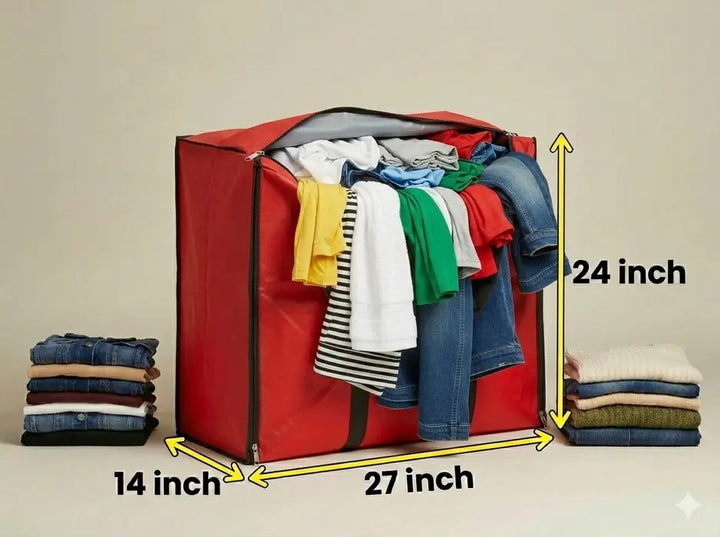 Extra Large Size - Storage Bag - Red - 120 GSM